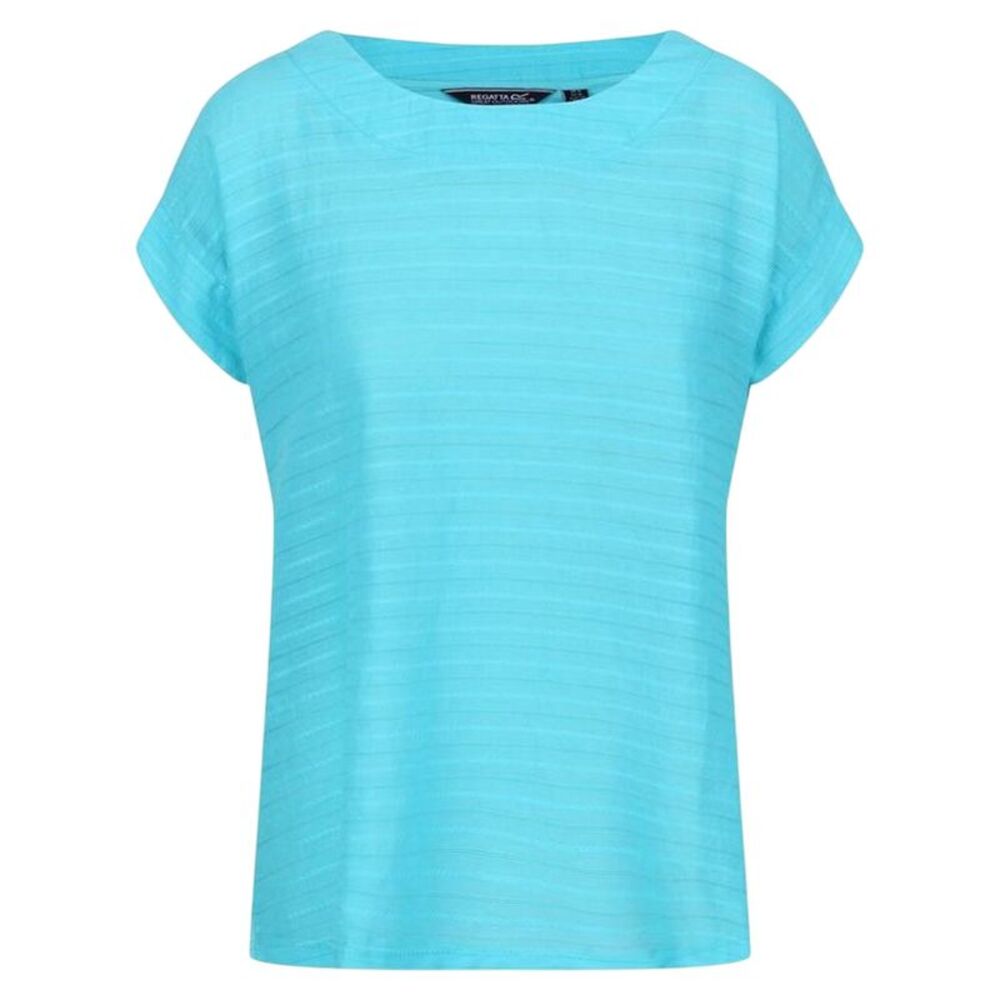 Regatta Womens/Ladies Striped Boat Neck Short-Sleeved T-Shirt / Seascape